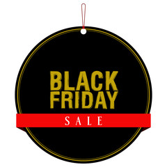 Isolatted black friday label. Vector illustration design