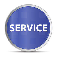 Service blue round button