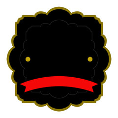 Isolated empty sale label. Vector illustration design