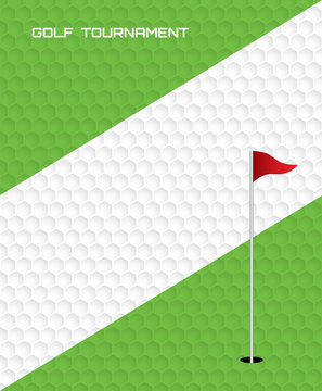 Golf invitation flyer poster template graphic design