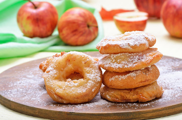 Naklejka na ściany i meble Donuts with apples
