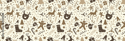&quot;Design of Christmas decoration - seamless pattern. Vector.&quot; Stockfotos