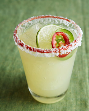 Margarita Cocktail Spiced with Chili
