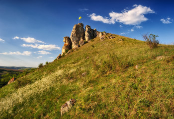 sunset over the Dniester River
