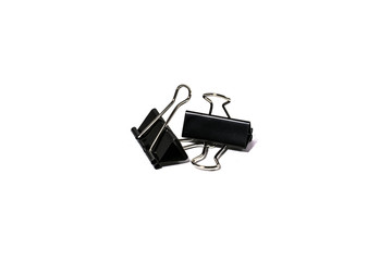 Fototapeta premium clips for fixing black paper in the office