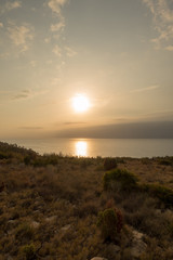 A sunrise in the renega of Oropesa del Mar