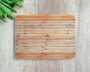 New rectangular wooden cutting board