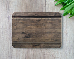 New rectangular wooden cutting board