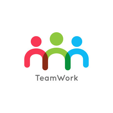 teamwork icon business concept on white background