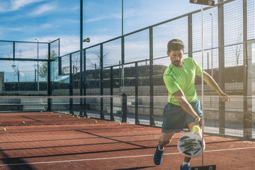 Man playing padel