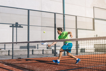 Man playing padel