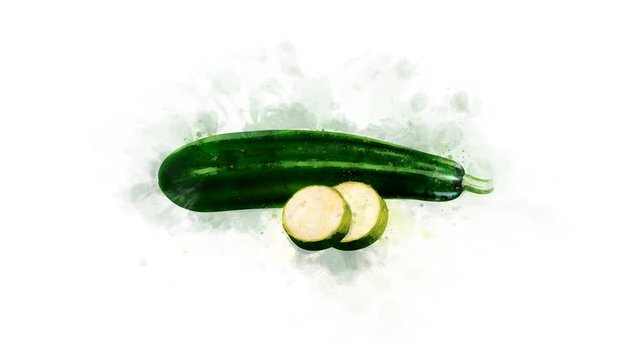 A set of animations about a Zucchini