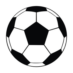 A black and white silhouette of a football