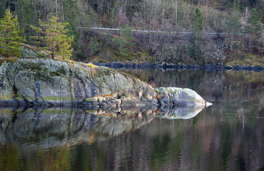 Reflection in the norwegian fjords
