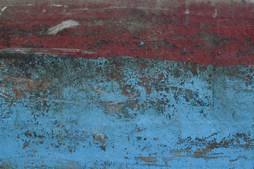 grunge flag painted on old wall