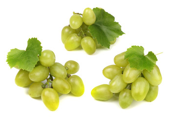 Grapes isolated on white