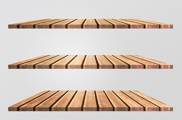 Fototapeta na wymiar wooden shelf texture background