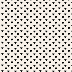 Pattern black hearts Vector illustration. Simbol love and Valentine's Day bacground. black heart on beige background