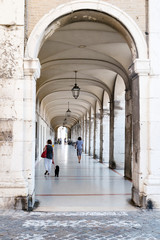 The porticoes Ercolani, Senigallia Marche - obrazy, fototapety, plakaty