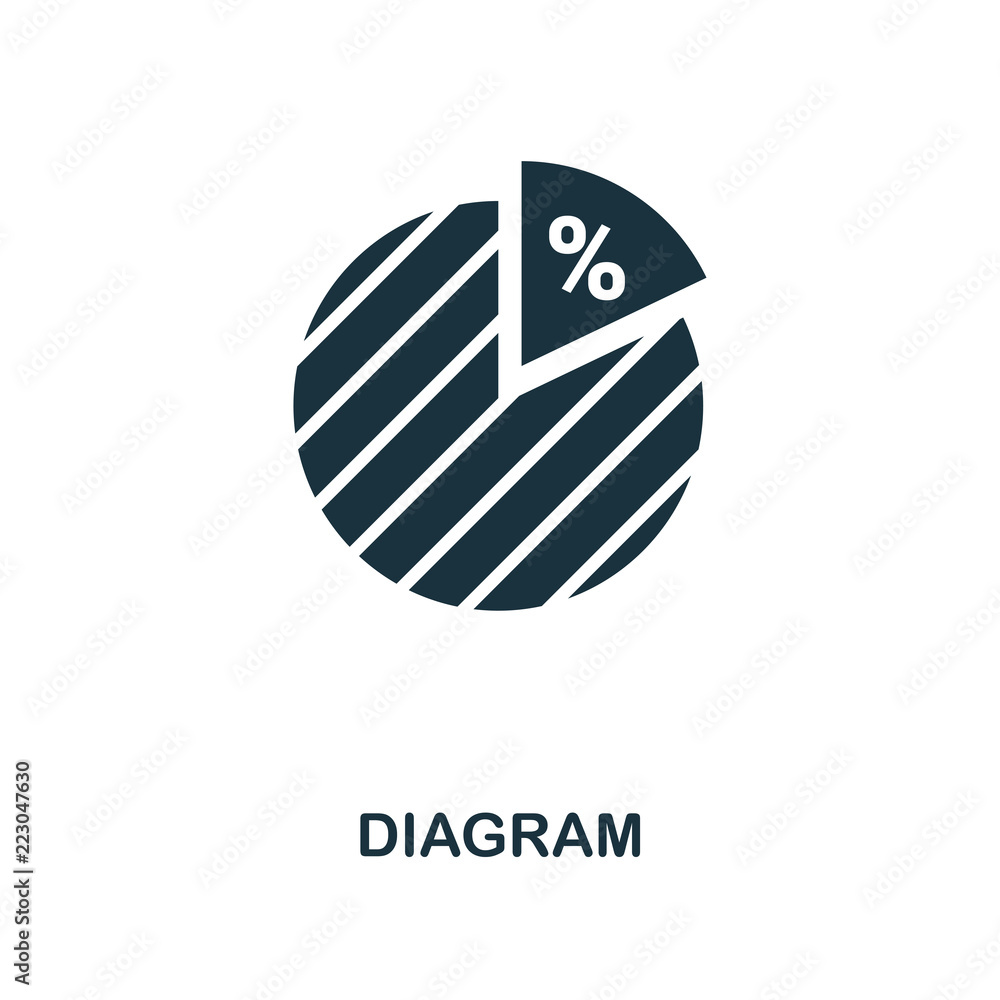 Poster diagram icon. monochrome style design from business icon collection. ui. pixel perfect simple pictog
