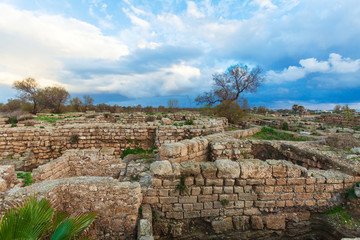 Ruins of Antique Harbor, Caesarea Maritima