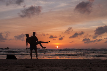 Fototapeta premium Facing sunset