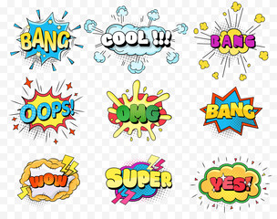 Set of speech bubbles