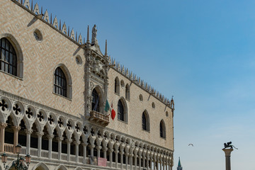 Fototapeta premium Doge's Palace (Palazzo Ducale) on San Marco square, Venice, Veneto, Italy