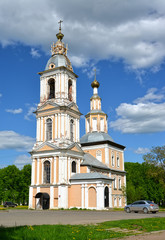 Fototapeta na wymiar Church of Our Lady of Kazan (the 18th century) in summer day. Uglich, Yaroslavl region
