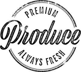 Premium Fresh Produce Farm Stand Sign
