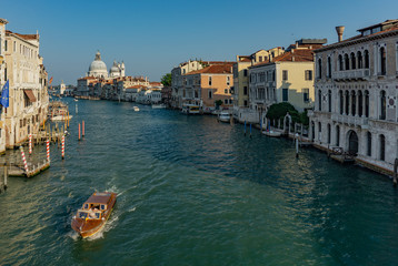 Canal Grande and Basilica Santa Maria della Salute, Venice, Veneto, Italy