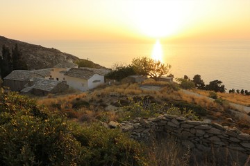 Monastery Mavrianou Evagelistrias, Ikaria, Greek island, Greece