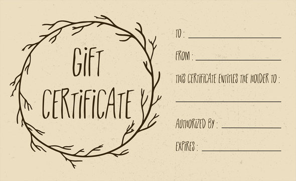 GIFT VOUCHER Template