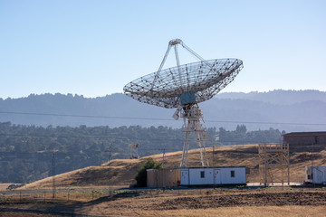 satellite dish in the desert