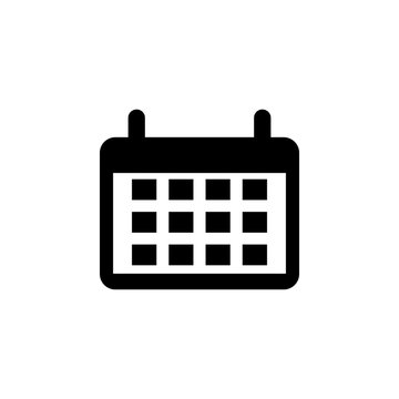 recommend clip art: The icon of calendar, almanac, menology. Simple flat icon illustration of calendar, almanac, menology for a website or mobile application on white background