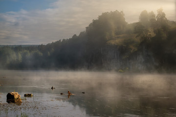 Ay River. The Urals. Chelyabinsk region.