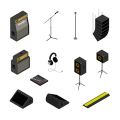 Isometric music equipment