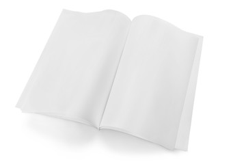 Notebook with White Pages