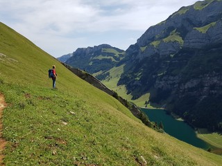 Fototapeta premium Wandern im Appenzell