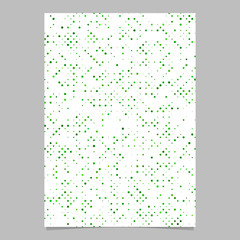 Green abstract pattern poster design - vector page background graphic with dots