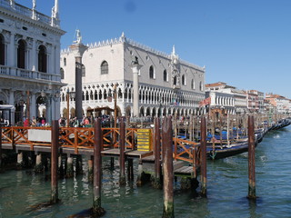 Venezia - panorama sul Canal Grande da piazza San Marco - obrazy, fototapety, plakaty