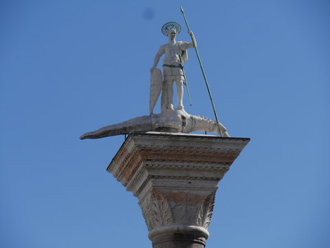 Venezia - colonna San Todaro in piazza San Marco