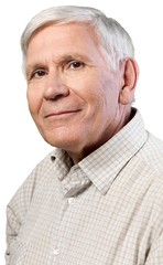 Portrait of happy senior man