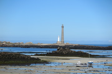 Fototapeta premium Leuchtturm der Ile Vierge, Bretagne