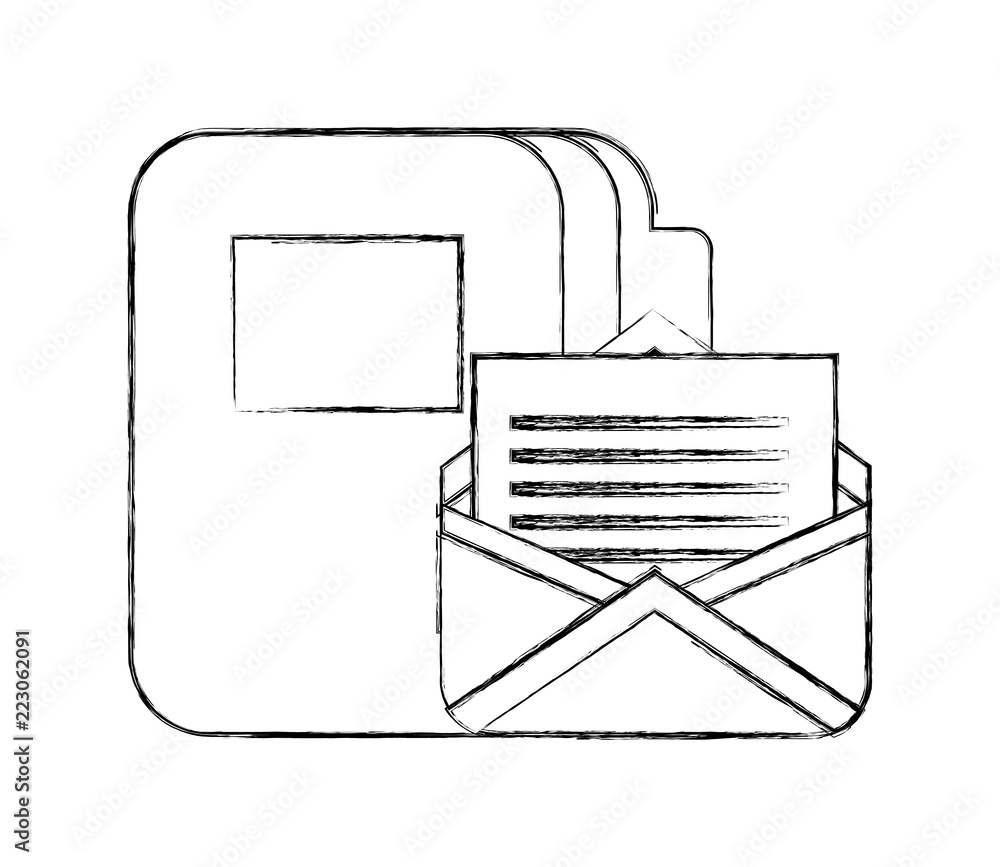 Poster office folder file documents mail correspondence