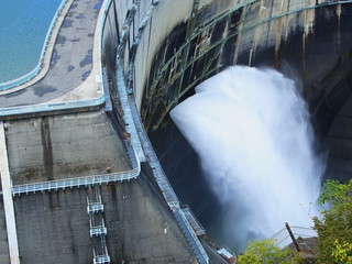 Kurobe dam in Japan