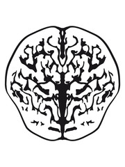 gehirn blutig horror halloween denken intelligent ekelig comic cartoon clipart cool design