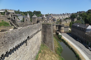 Naklejka premium Festung von Fougères, Bretagne