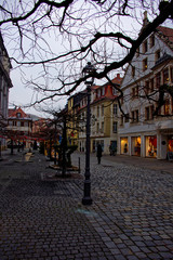 cloudy winter day in Ansbach