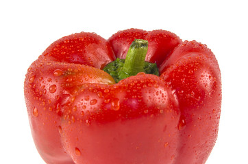 red pepper on isolated white background